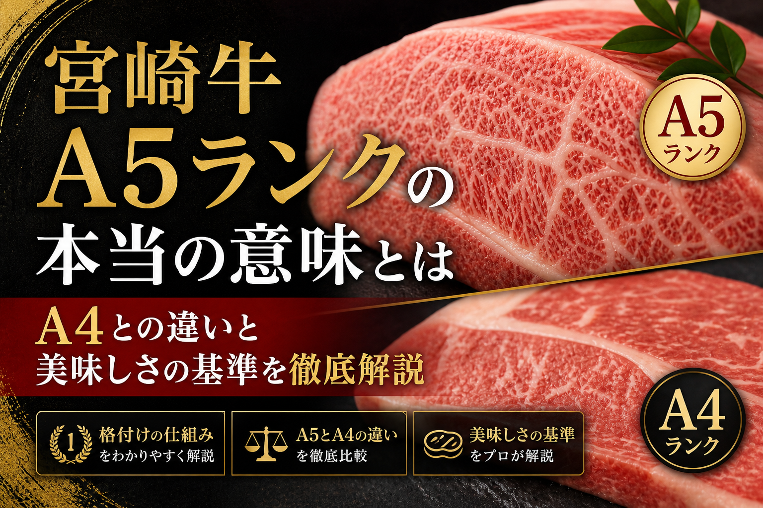 宮崎牛A5の本当の意味｜A4との違いと美味しさの真実 – 和牛本舗